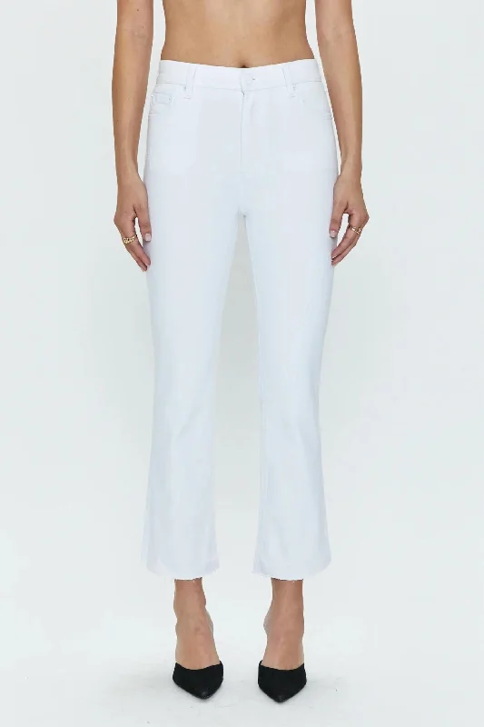 Chic Casual Wardrobe Essentials Lennon High Rise Crop Boot Jeans In Cloud Vintage