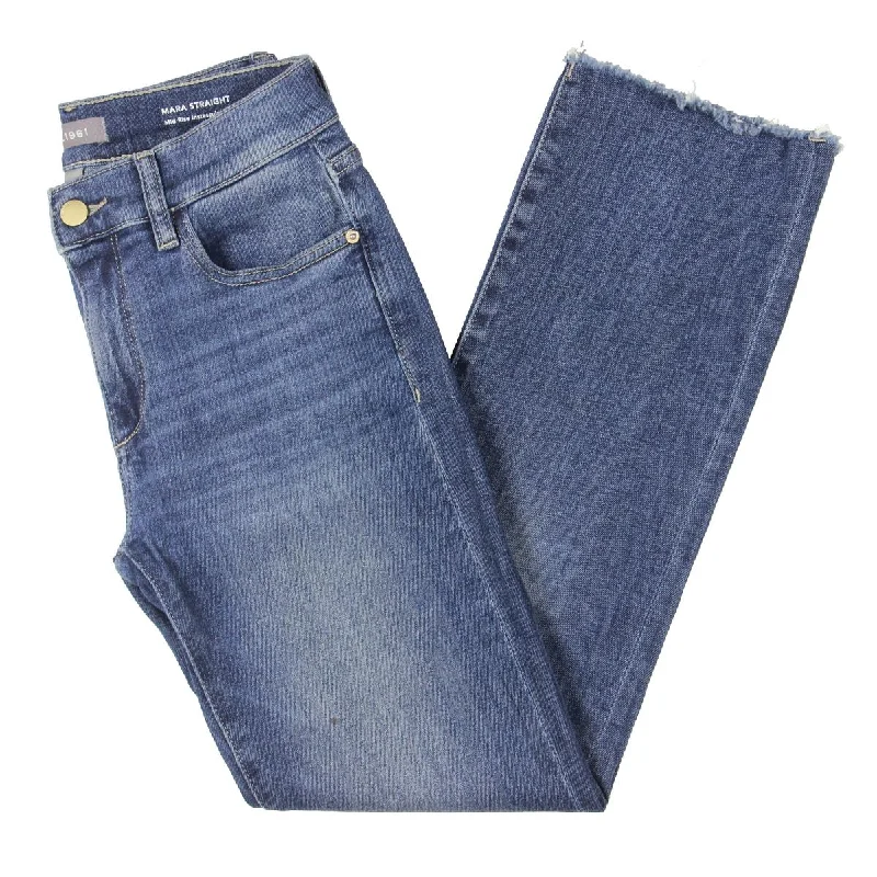 Women's Office Attire Mara Womens Denim Medium Wash Straight Leg Jeans
