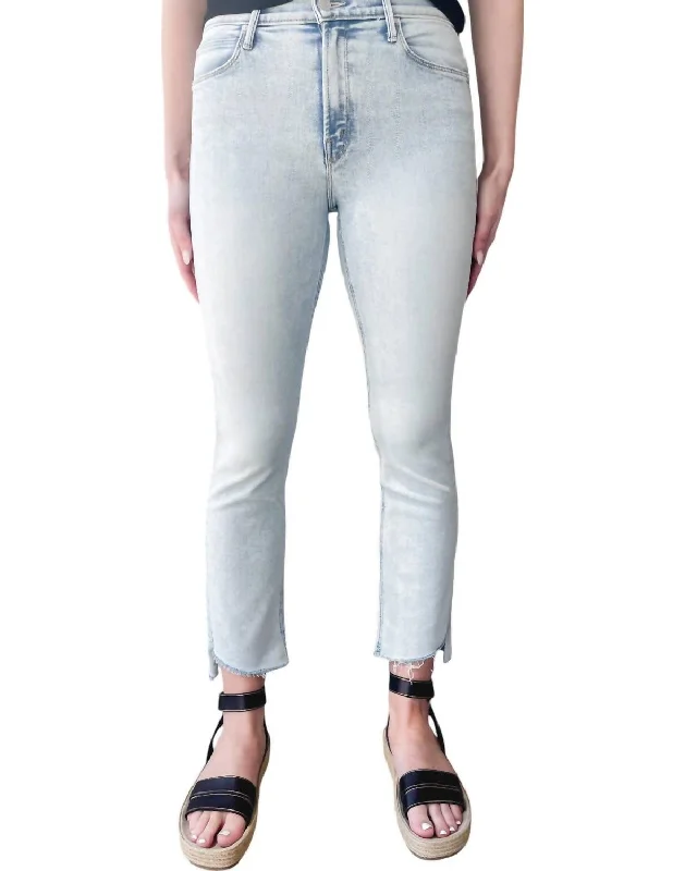Women's Comfy Attire For Lounging Mid Rise Dazzler Ankle Step Jeans In Glamour Shot