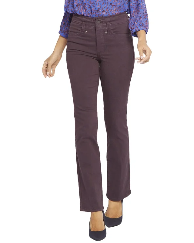 Women's Professional Clothes NYDJ Petite Marilyn Eggplant Straight Jean