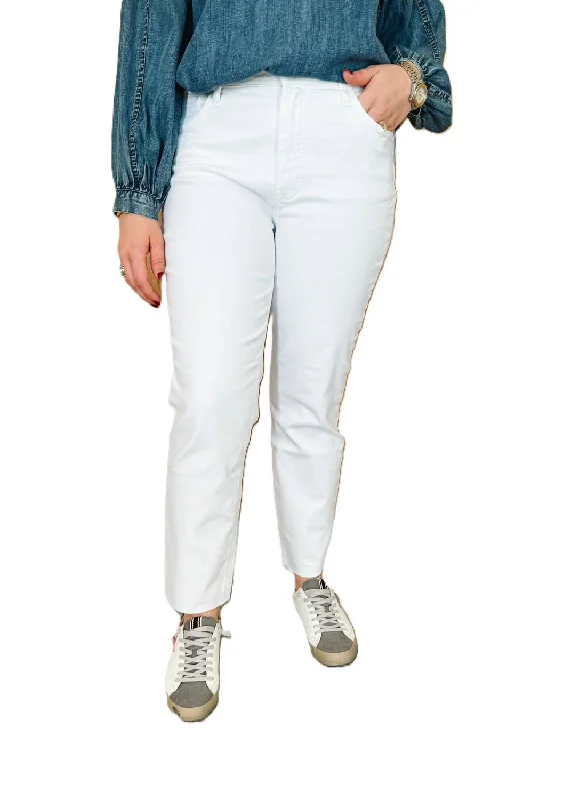Plus Size Women's Fashion Rachael High Rise Jean In Optic White
