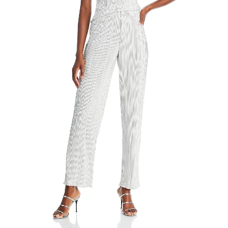 Women's Seasonal Fashion Trends Rowan Womens Metallic High Rise Wide Leg Pants