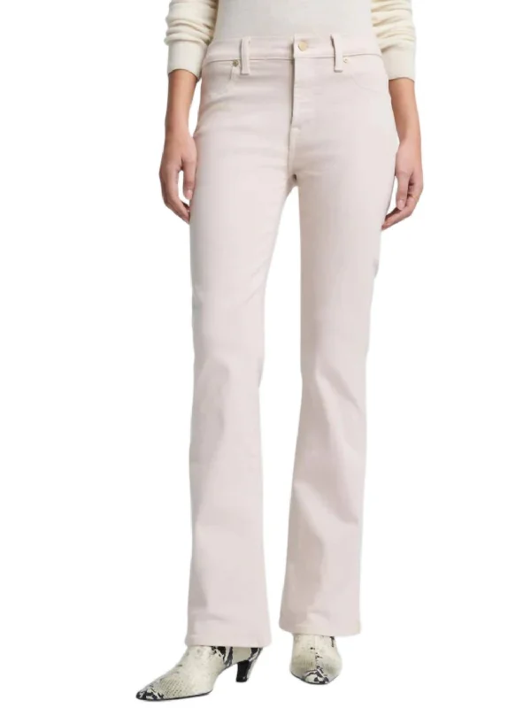 Women's Occasion Wear Clothing Tailorless Coated Bootcut Jeans In Vintage White