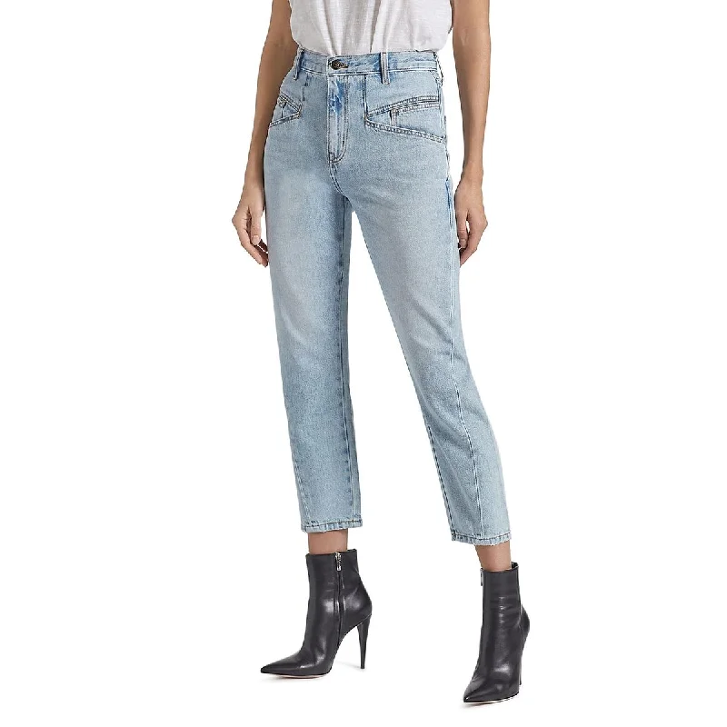 Women's Seasonal Garments The Helix Crop Womens Denim High Rise Cropped Jeans