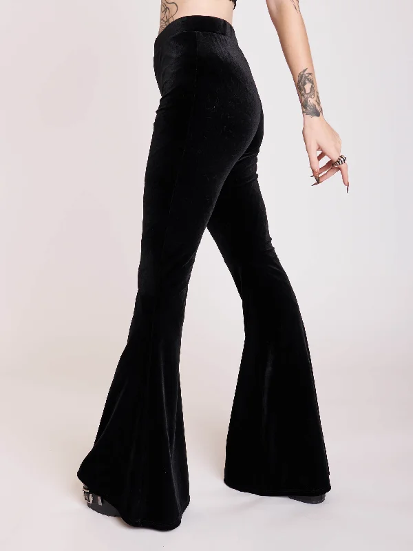 Vintage Women's Fashion Velvet Flared Leggings
