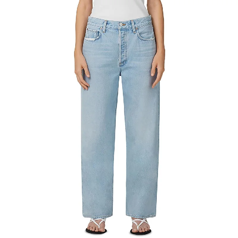 Women's Vintage Attire Womens Wide Leg Low Sling Baggy Wide Leg Jeans