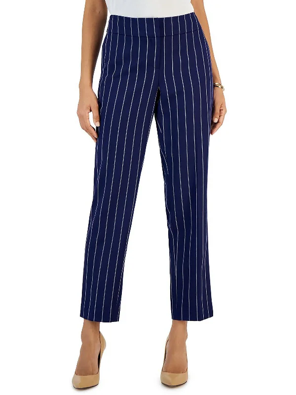 Women's Outfit Womens Woven Striped Straight Leg Pants